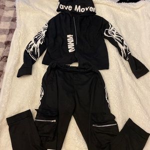 Black Sweatsuit set